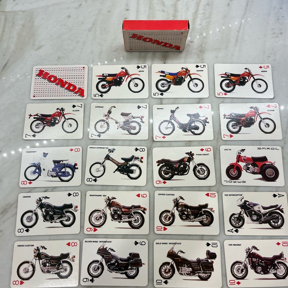 Honda "Follow The Leader" playing cards
